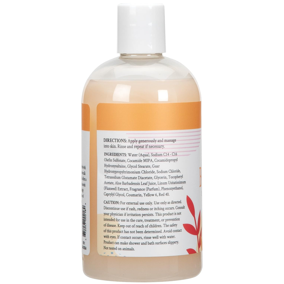 Close-up of Ginger Lily Farms Nourishing Body Wash ingredients