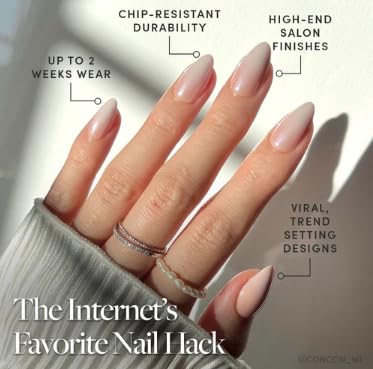 Close-up of Glamnetic Press On Nails showing glossy finish