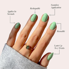 Close-up of Glamnetic Press On Nails showing glossy finish