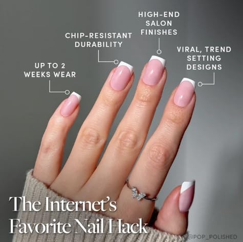 Close-up of Glamnetic Press On Nails with glossy finish