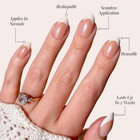 Close-up of Glamnetic Press On Nails with glossy finish