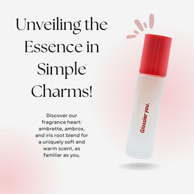Close-up of Glossier You Eau de Parfum Rollerball showing fragrance details