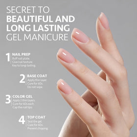 Close-up of glossy finish from GAOY Builder Top Coat Gel
