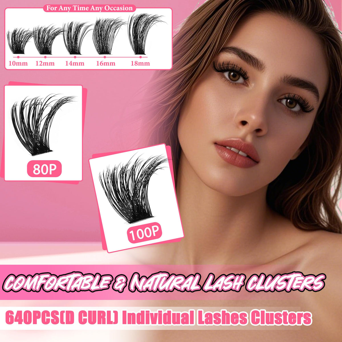 Close-up of Gmagictobo Lash Clusters texture