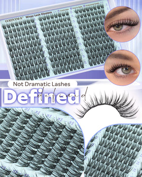 Close-up of Goddvenus lash clusters showing texture