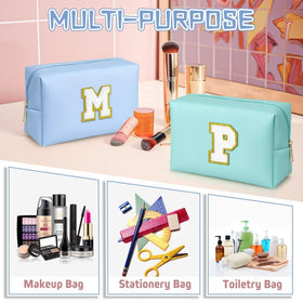 Close-up of gold-plated zipper on TOPEAST makeup bag