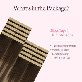 Close-up of GOO GOO Tape in Hair Extensions showing texture