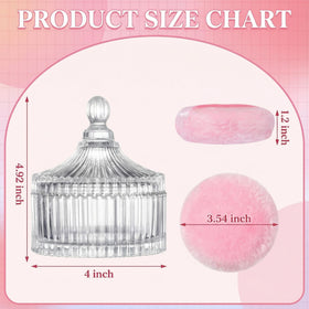 Close-up of Habitable Tree powder puff in pink with bow detail
