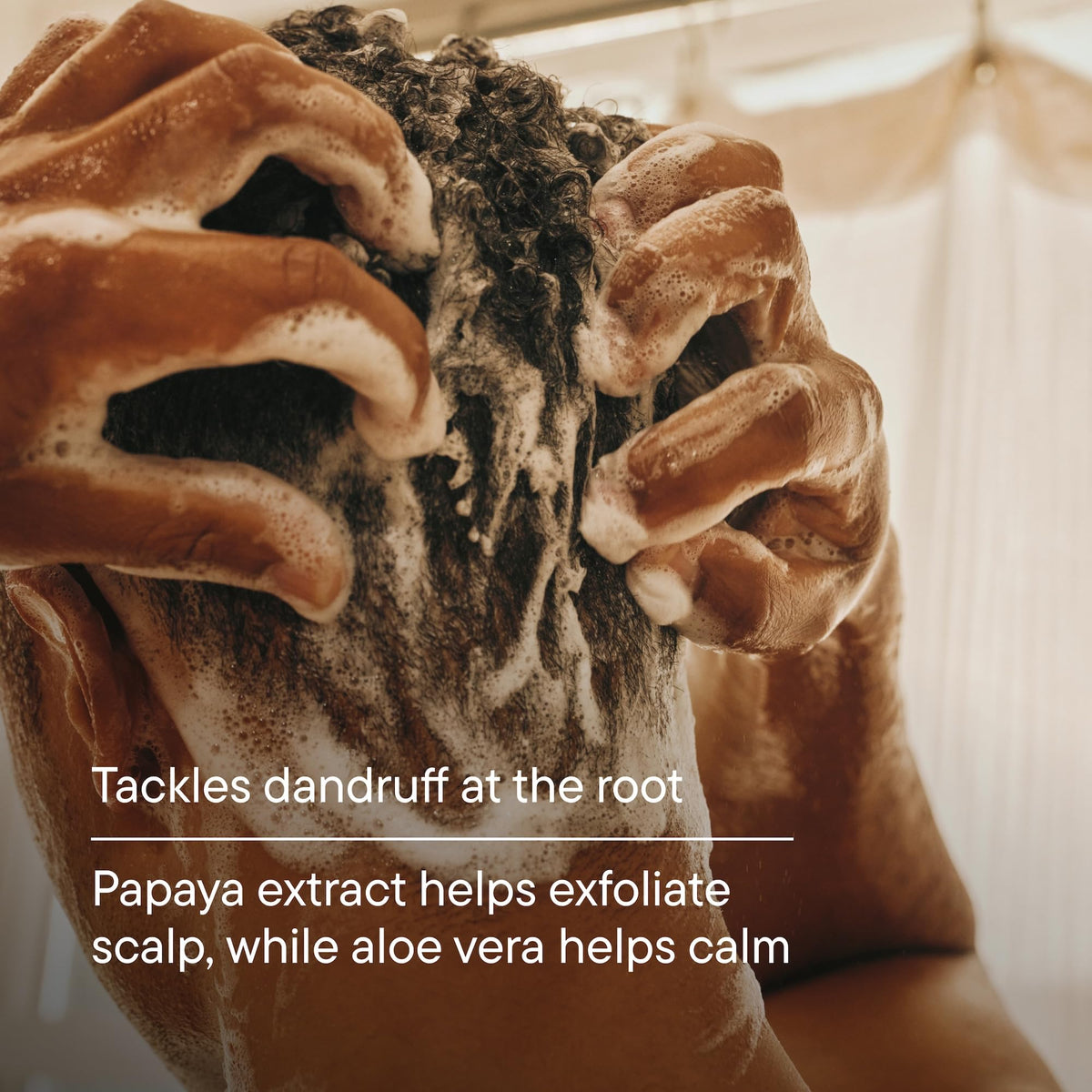 Close-up of Harry's Extra-Strength Anti-Dandruff Shampoo ingredients