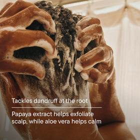 Close-up of Harry's Extra-Strength Anti-Dandruff Shampoo ingredients