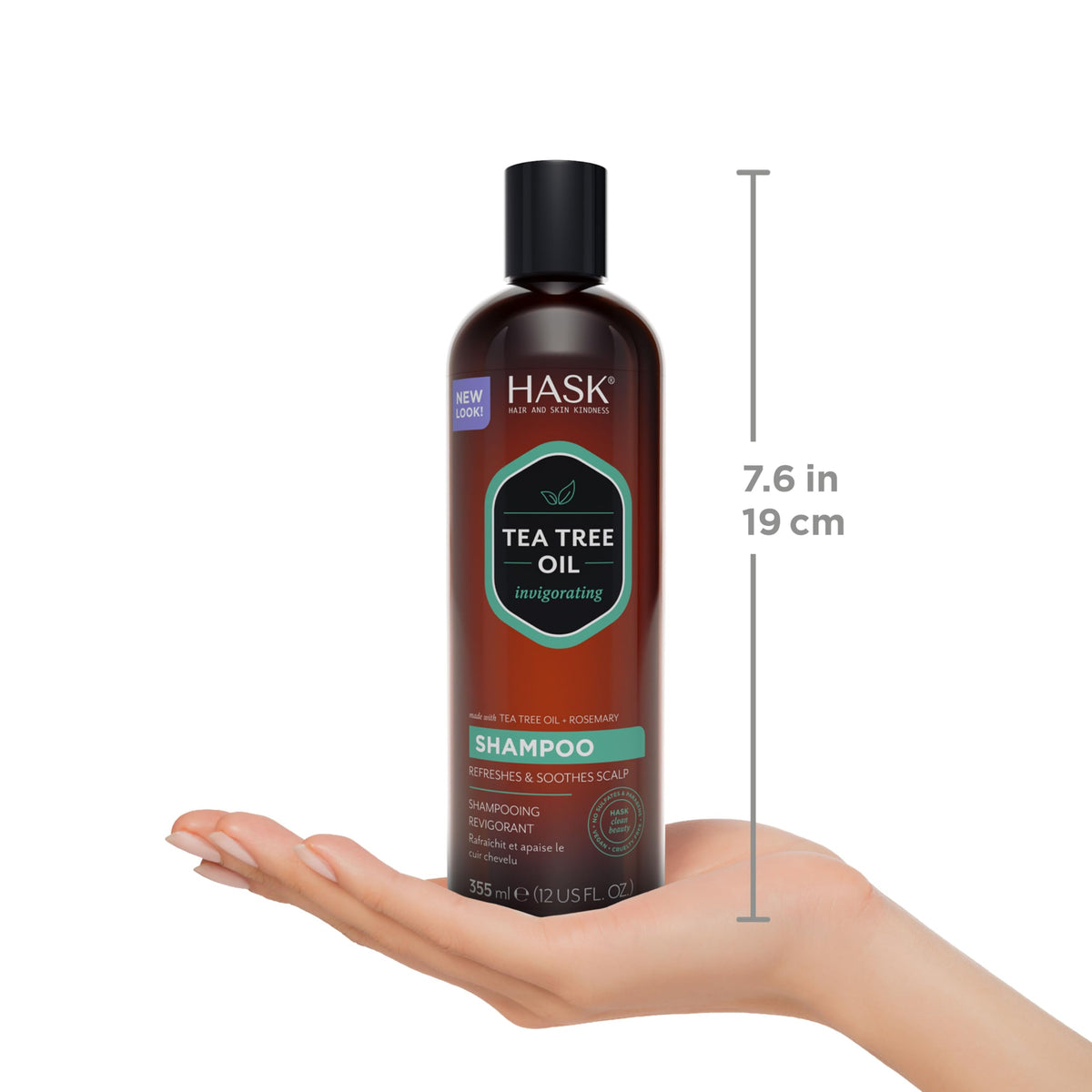 Close-up of HASK Tea Tree Oil & Rosemary Conditioner texture