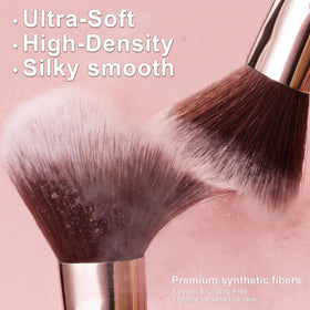 Close-up of HEDIVIA makeup brush bristles