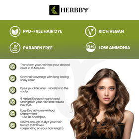 Close-up of HERBBY shampoo texture on hand