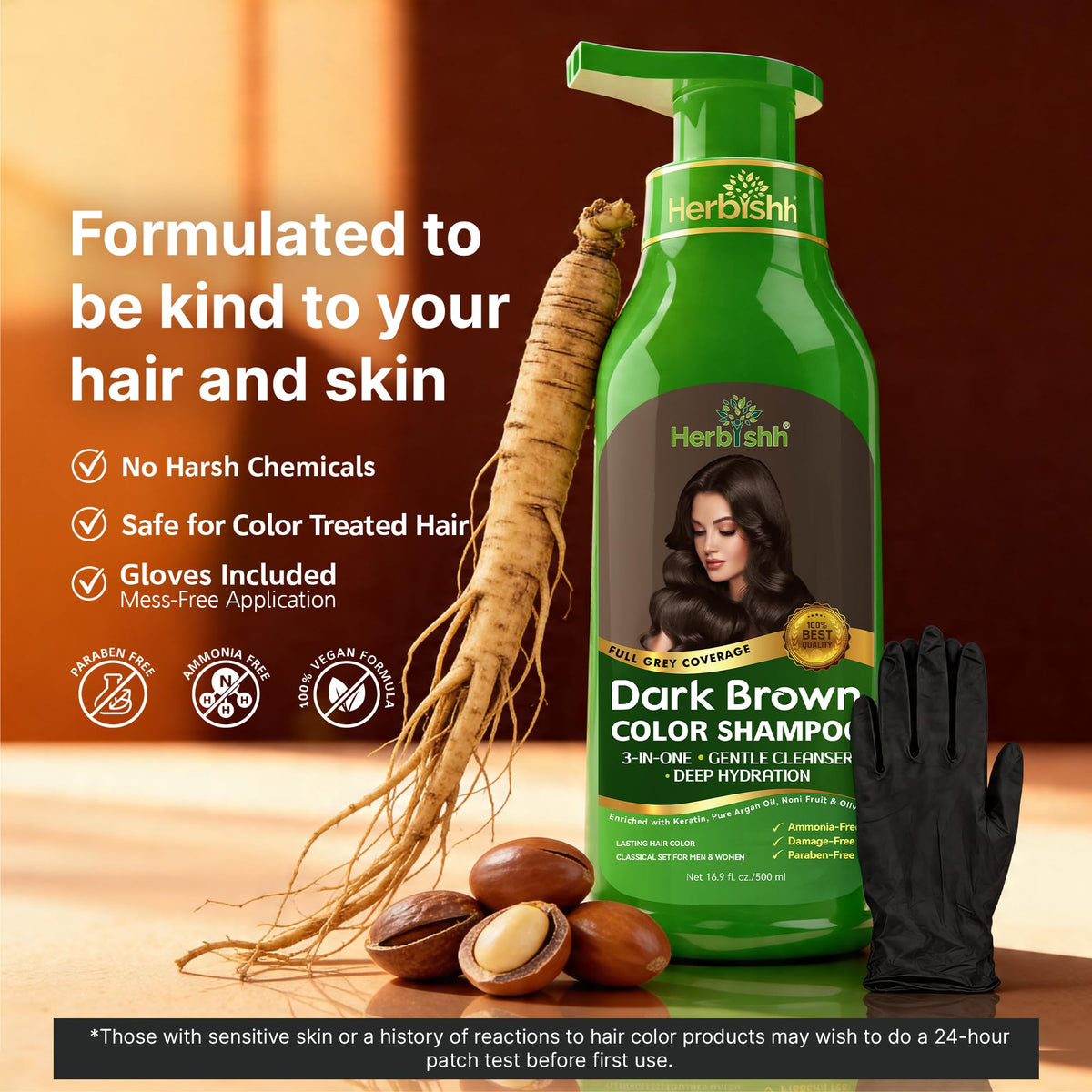 Close-up of Herbishh shampoo texture