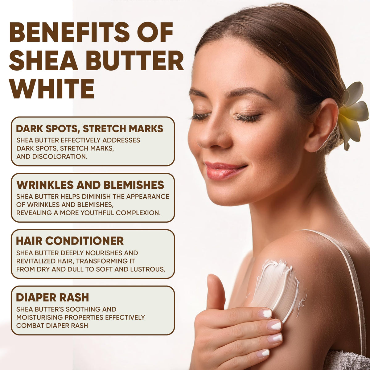 Close-up of HERBOGANIC shea butter texture