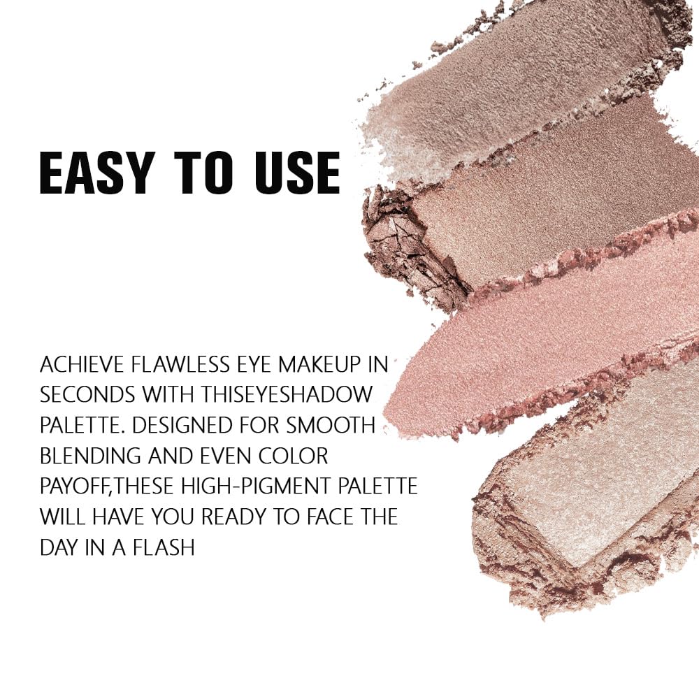 Close-up of HHLTOH Eyeshadow Palette showing texture of matte and shimmer finishes