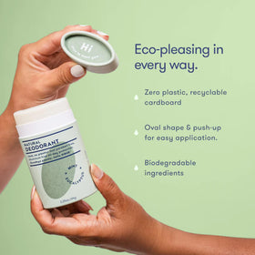 Close-up of HIBAR Eucalyptus & Mint Deodorant stick