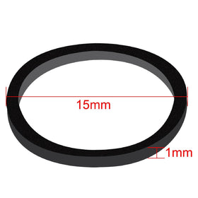 Close-up of Hicarer mini rubber hair bands showing thickness