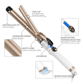 Close-up of Hoson Curling Iron's insulated tip