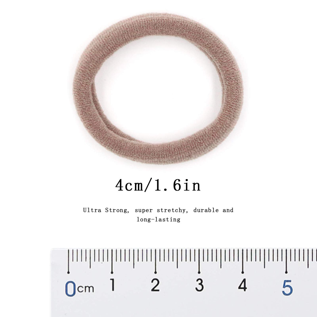 Close-up of HOYOLS microfiber hair tie in use