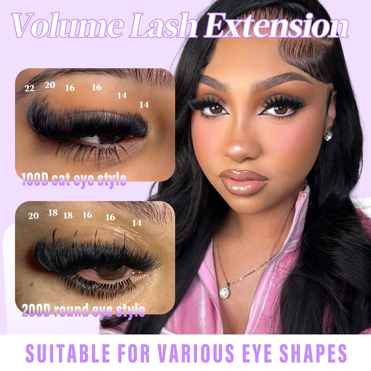 Close-up of Hushlibaby Lash Clusters showcasing individual lash clusters