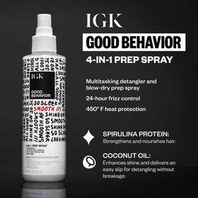 Close-up of IGK Good Behavior 4-in-1 Prep Spray nozzle