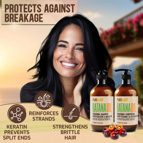Close-up of ingredients list on Batana Oil Conditioner bottle