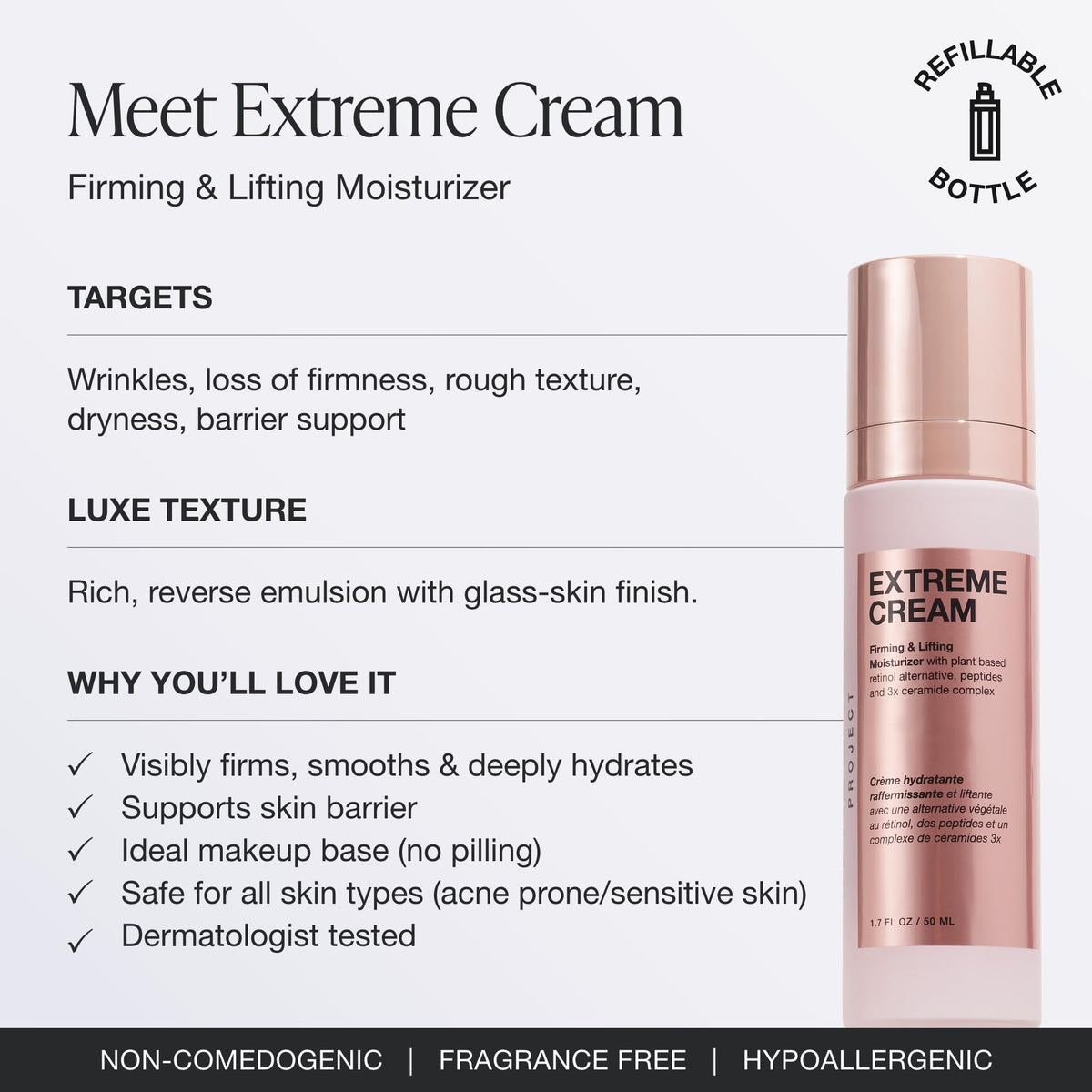 Close-up of Innbeauty Project Extreme Cream texture