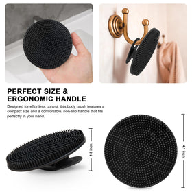 Close-up of INNERNEED Silicone Body Scrubber's soft bristles