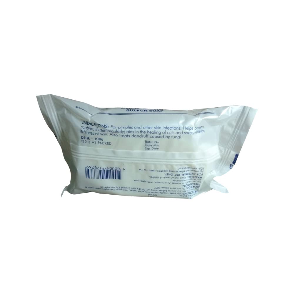 Close-up of International Pharmaceuticals Inc. Scented Sulfur Soap bar