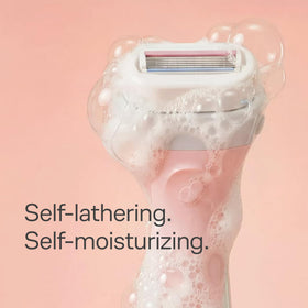 Close-up of INTUITION Schick Intuition razor with moisturizing bar