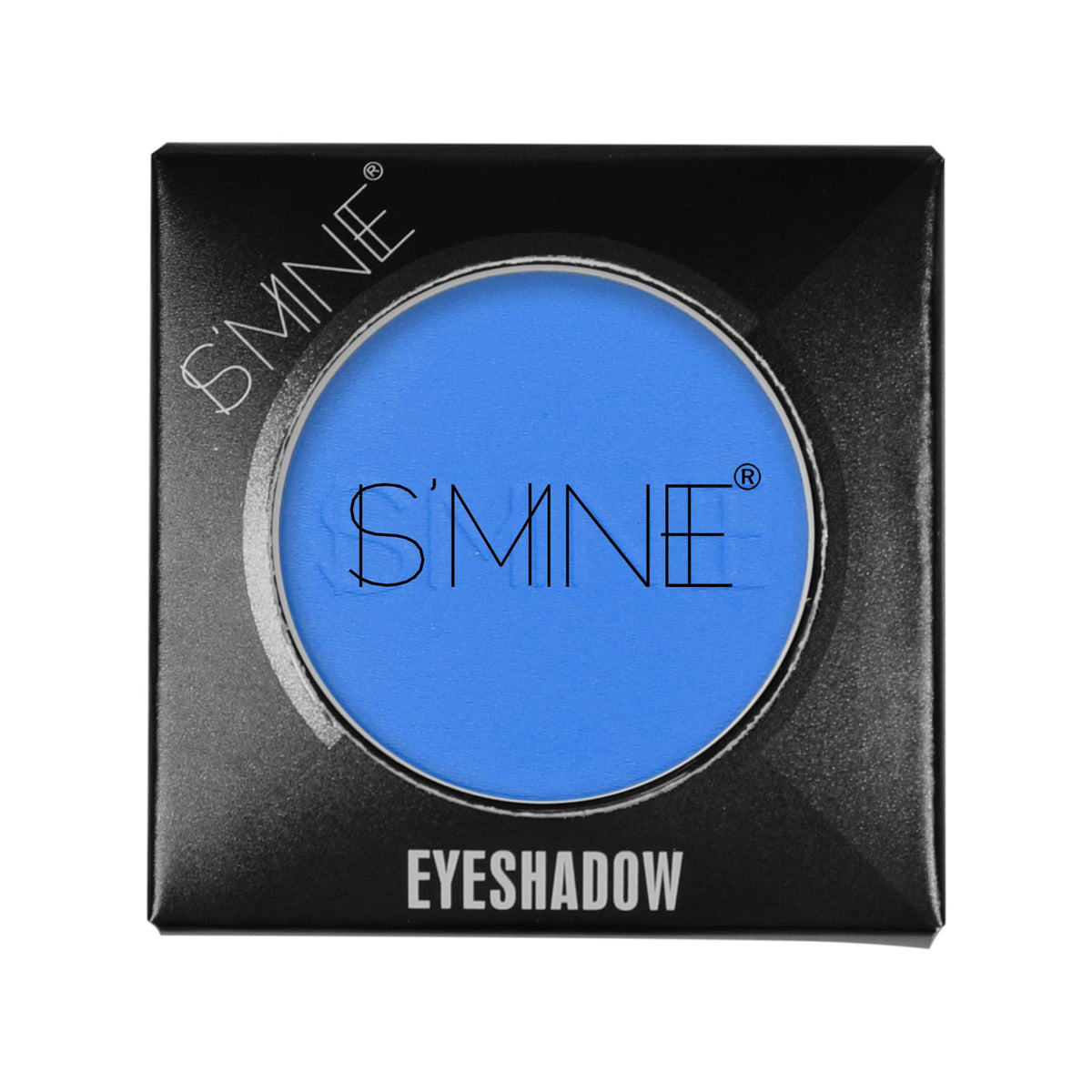 Close-up of IS'MINE Blue Matte Eyeshadow swatch