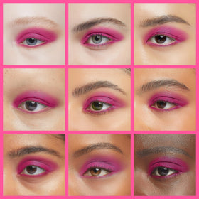 Close-up of IS'MINE Pink Matte Eyeshadow texture