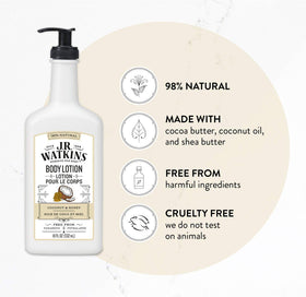 Close-up of J.R. Watkins Daily Moisturizing Lotion texture