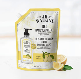 Close-up of J.R. Watkins Lemon Gel Hand Soap texture