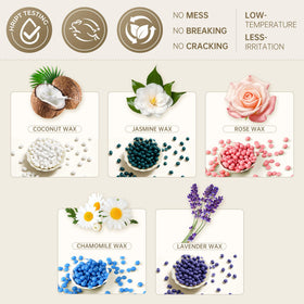 Close-up of jasmine wax beads from Lifestance set