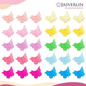 Close-up of JASVERLIN Butterfly Clips showing interlocking teeth