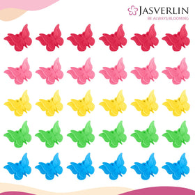 Close-up of JASVERLIN Mini Butterfly Hair Clip showing detailed design