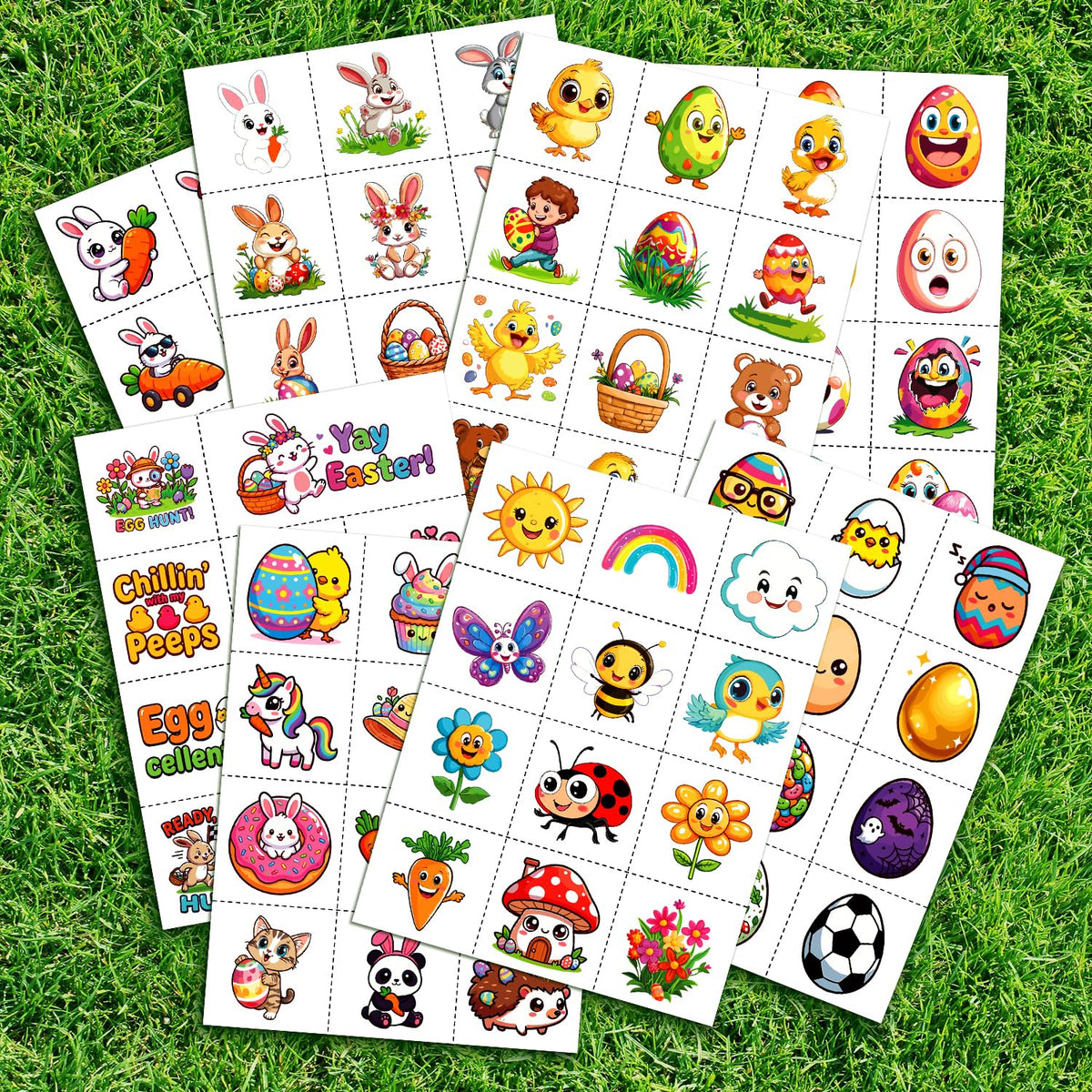 Close-up of JCFIRE temporary tattoos with spring designs