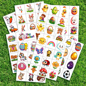 Close-up of JCFIRE temporary tattoos with spring designs