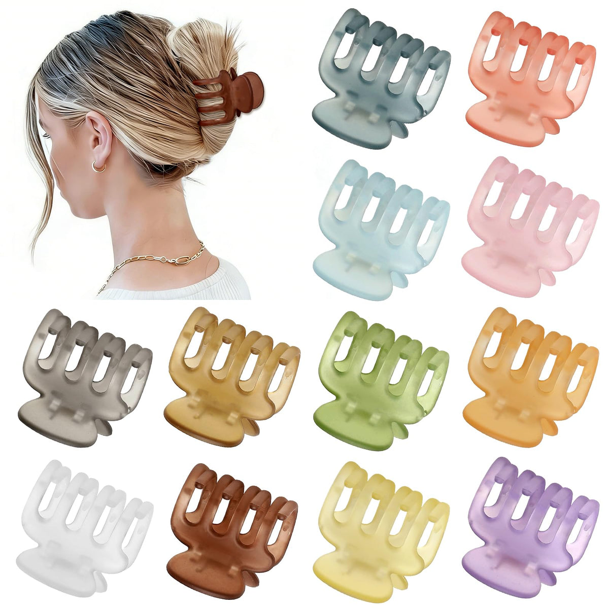 Close-up of Jelly Black Sisiaipu Hair Clip