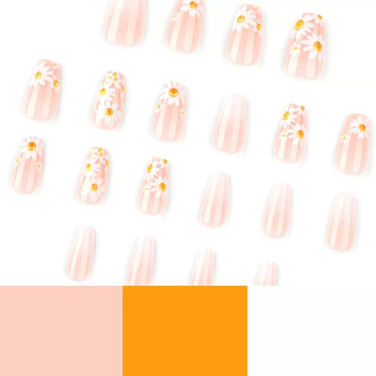 Close-up of jelly glue stickers for press on nails