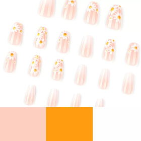 Close-up of jelly glue stickers for press on nails