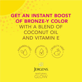 Close-up of Jergens Natural Glow Instant Tanning Moisturizer texture
