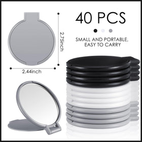 Close-up of Jetec mini folding mirror in black