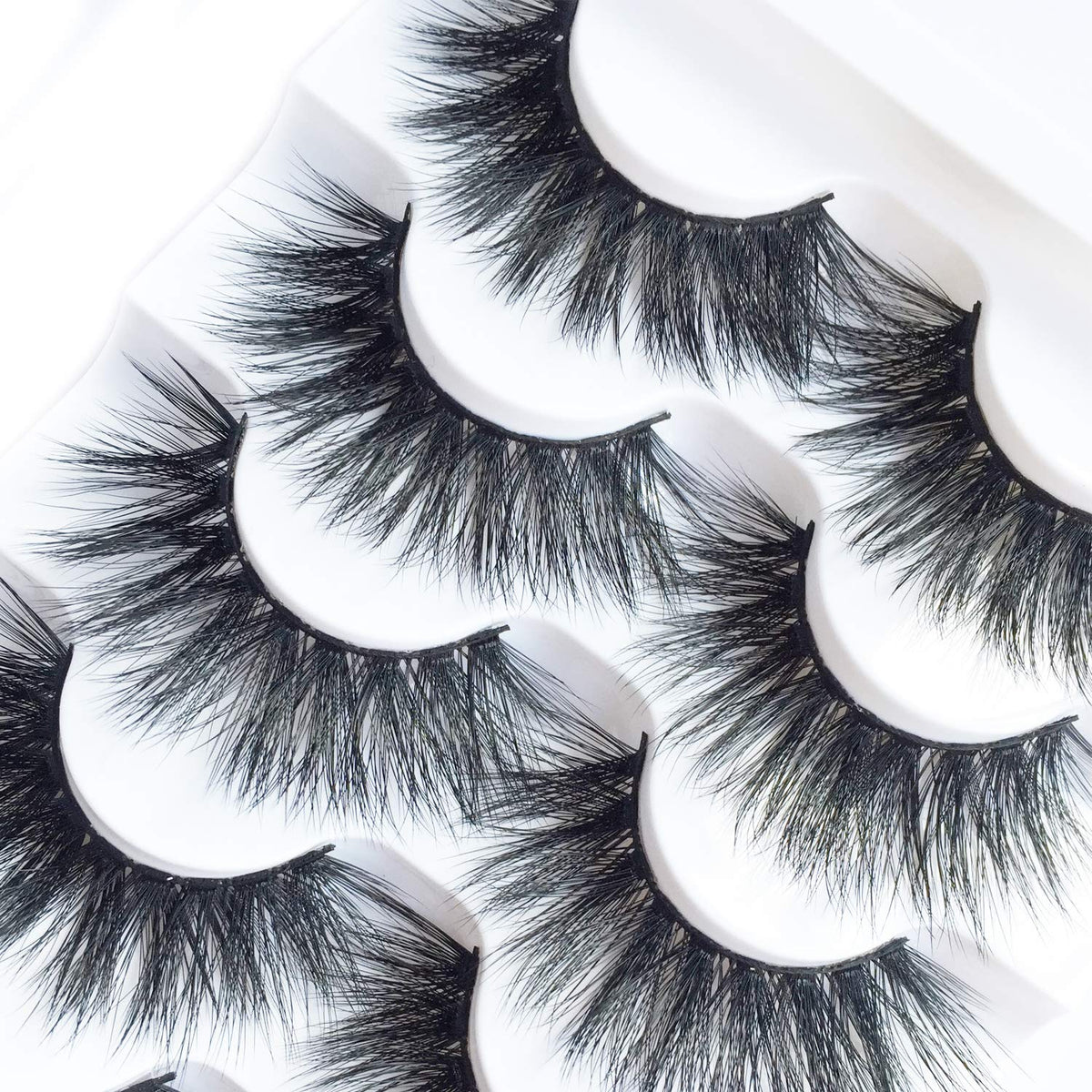 Close-up of JIMIRE High Volume 3D Faux Mink False Eyelashes