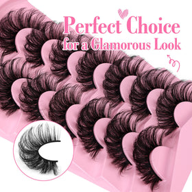 Close-up of JIMIRE Mink Fluffy Eyelashes texture