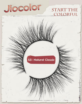 Close-up of Jiocolor Faux Mink Lashes showing the ultra-thin band