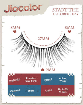 Close-up of Jiocolor ultra-thin lash band