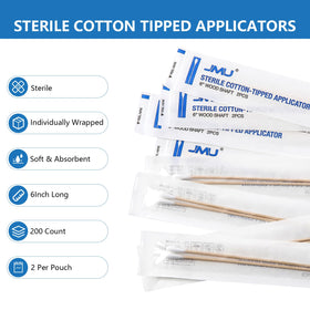 Close-up of JMU Cotton Swabs showing individual wraps